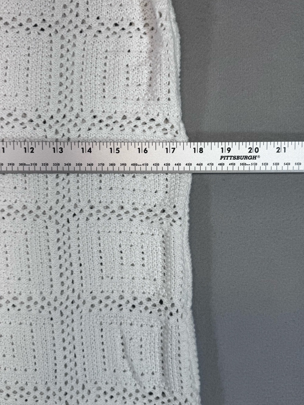 White Crochet Knit Sleeveless Midi Dress - Picture 4 of 8